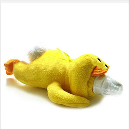 Plush Milk Bottle Cover Animal Model Duck Mother